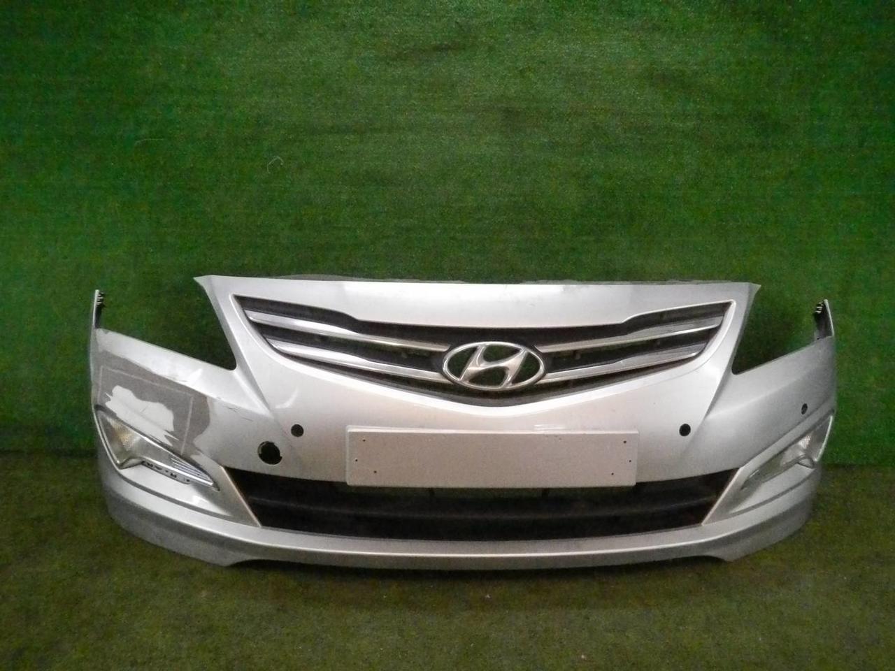 Бампер передний Hyundai Solaris 1 (2014-2017) (В сборе)