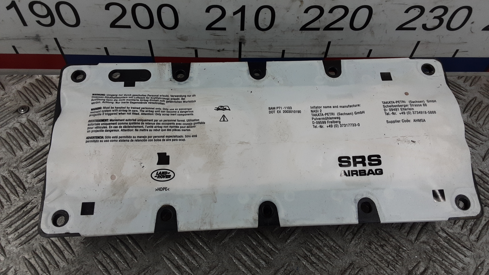 Подушка безопасности водителя Land Rover Range Rover 3