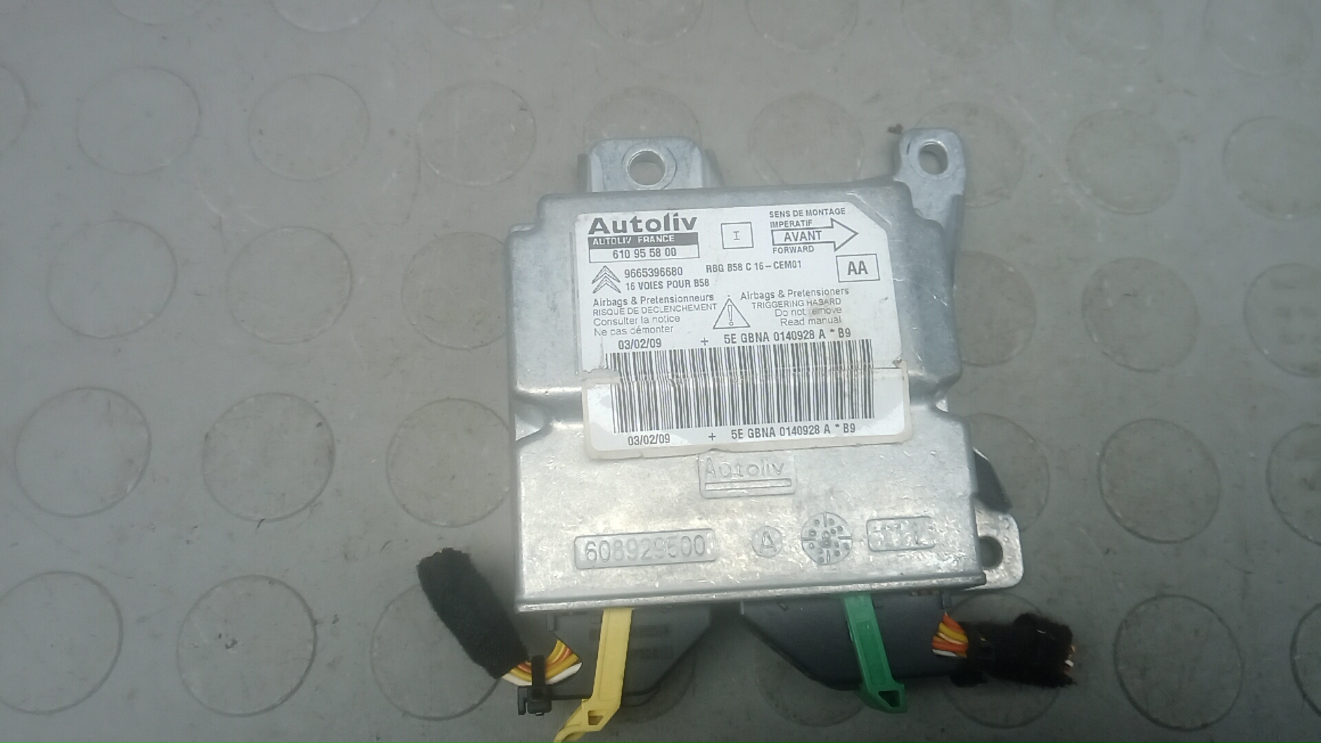 Блок управления airbag Citroen C4 Picasso 1
