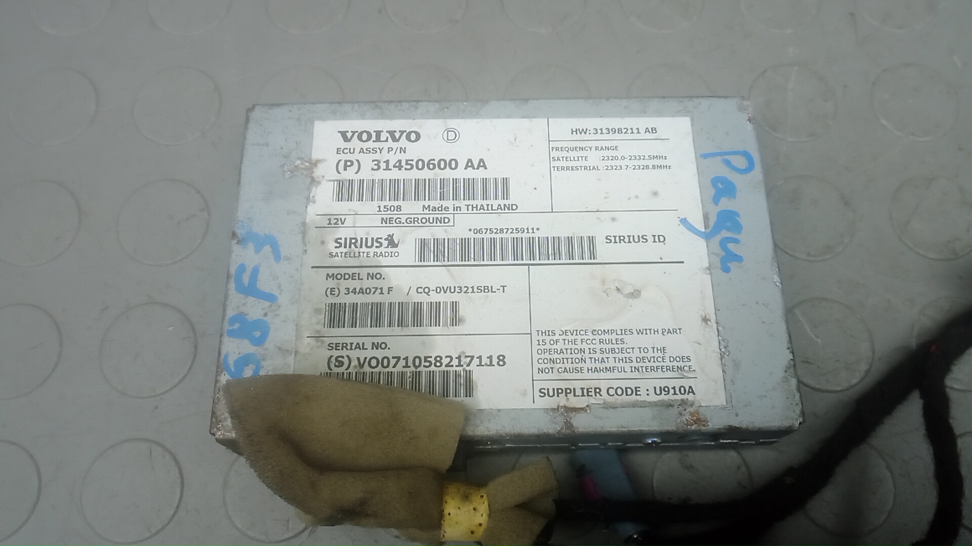 Блок радио Volvo XC60 1