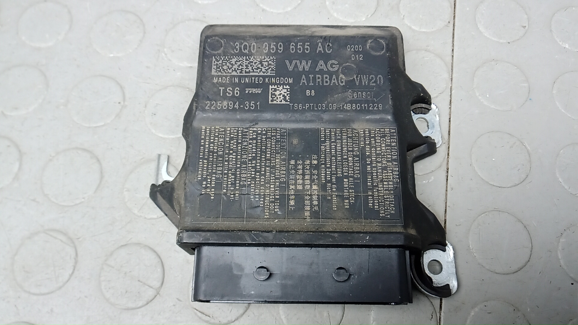 Блок управления airbag Skoda Octavia A7