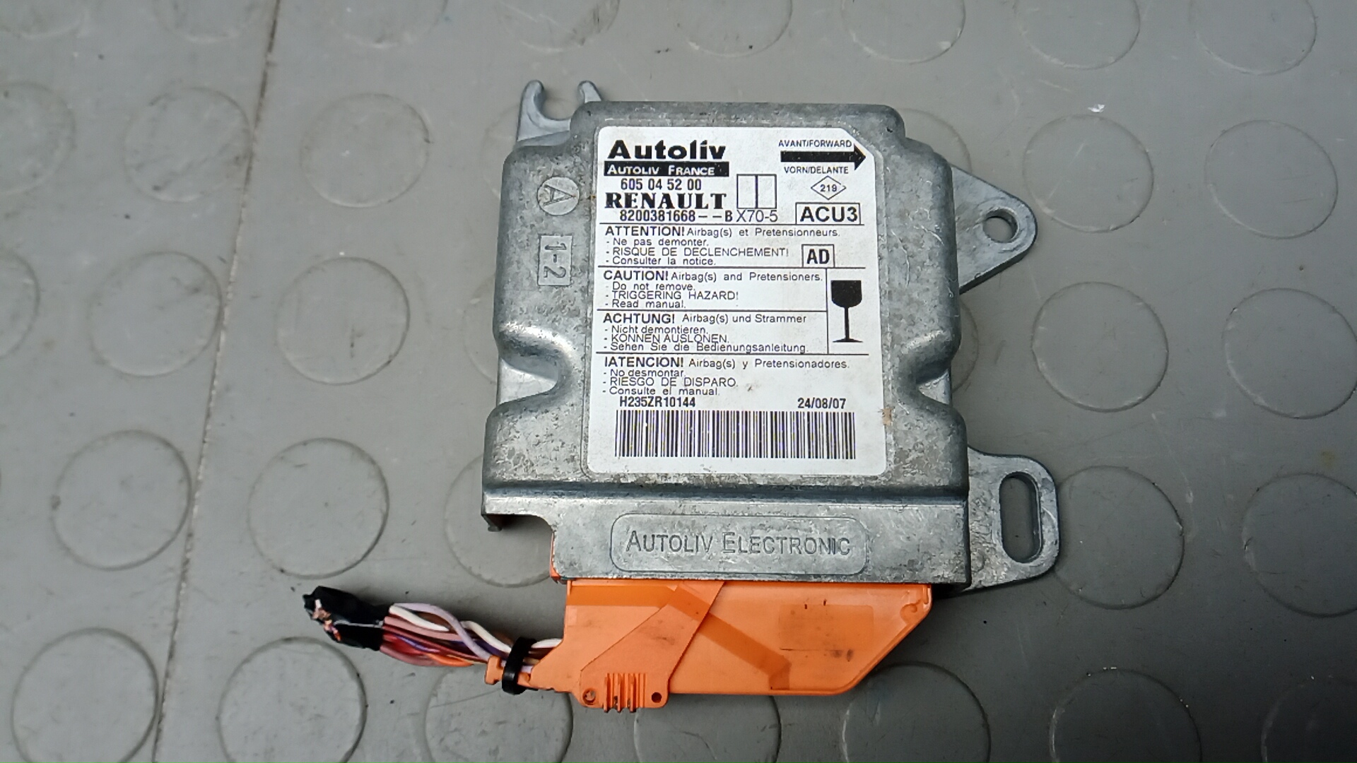 Блок управления airbag Renault Master 2