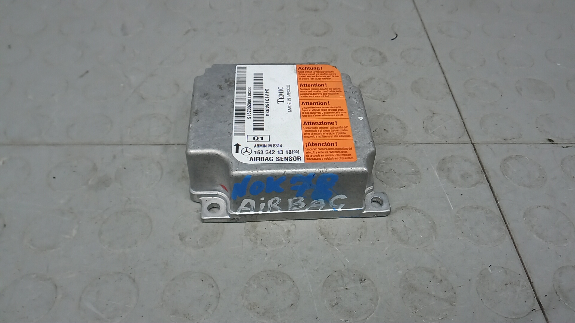 Блок управления airbag Mercedes-Benz M-Class W163